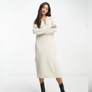 Abercrombie Long-Sleeve Midi Sweater Dress